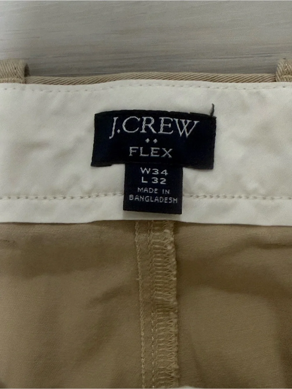 J. Crew Men's Tan Chino Pants - Straight Leg